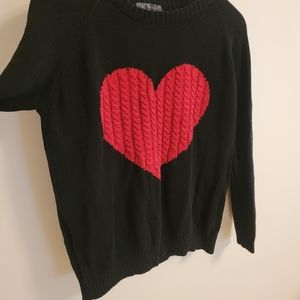 Unique vintage heart sweater